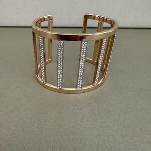 Michael Kors Gold Open Cagework Cuff